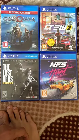 Bundle of 4 PS4 Games - $% of War, The Crew 2, The Last of Us Remastered, NFS Heat