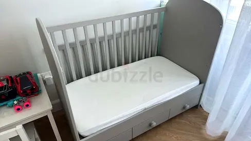 Baby Crib Mattress Protector and Pillow Set - Lightly Used