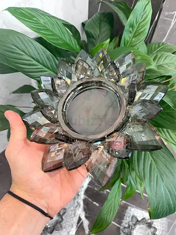 Crystal Sunflower Decorative Candle Holder
