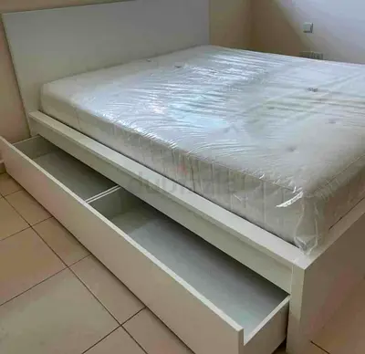 IKEA malam bed with mattress King size 180x200cm