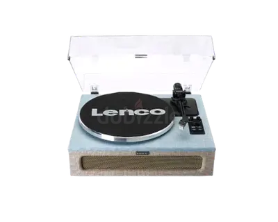 Lenco Bluetooth Turntable, Integrated Speakers 40 Watt RMS, RCA Out and AUX-in