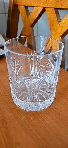 Vintage 80s Bohemian Crystal Glasses Set