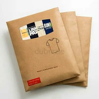 Brand new packaged plain t-shirts (size not specified) - 3 pcs