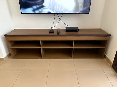 TV Cabinet - brown wood