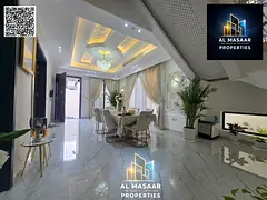Villa in Al Yasmin Corner, two floors and a roof, central air conditioning, including electricity, w