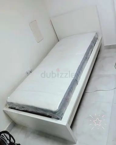 IKEA Malam single bed frame with IKEA mattress 90×200cm