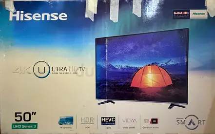Hisense 50” Smart TV (4K ULTRA HD) on sale