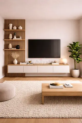 Modern Floating TV Unit | Custom TV Wall Design | UAE