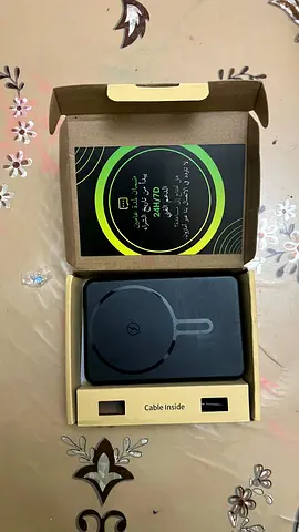 Wireless charging pad with USB-C cable (used, working)