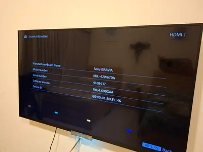 Sony BRAVIA 42-inch KDL-42W670A LED TV - Good Working Condition
