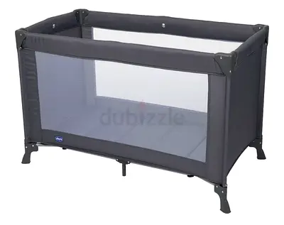 Brand New - Chicco Goodnight Travel Cot 0m-4y, Dark Grey