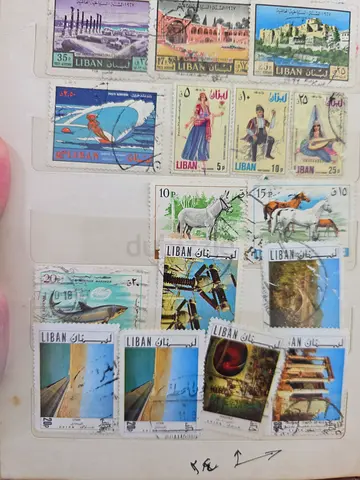 Lebanese and Egyptian Stamps