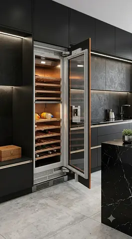 Gaggenau latest model series 400 wine fridge dual temperature built-in fully-integrated