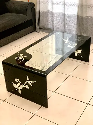 Modern Black Glass Coffee Table – Excellent Condition - ONLY 59!!