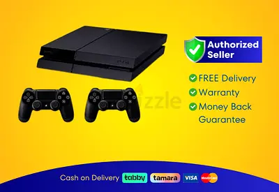 Sony PlayStation 4 - Slim - Black - 500GB with 2 Controller | Brand New | Warranty | FREE Delivery