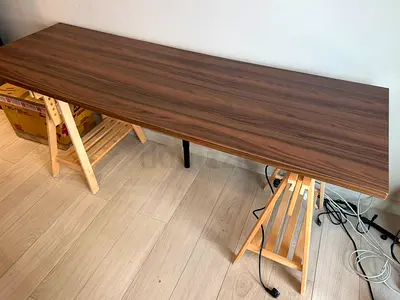 IKEA MITTBACK table legs with Walnut finish table top