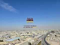 3BR apartment for rent in Al Majaz 2 with balcony, master bedroom, open views, partial sea view, bri