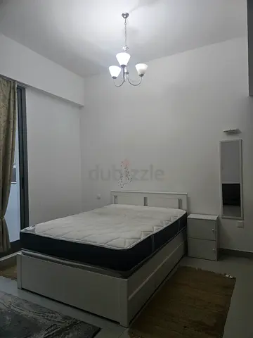 White Bed Frame with Comfortable Mattress