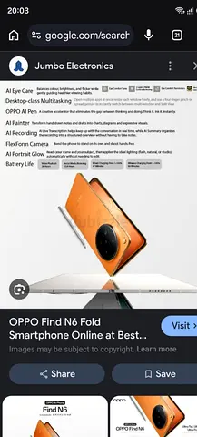 OPPO Find N6 Fold (foldable) - Good condition, used