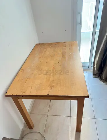IKEA Solid Wood Dining/Study Table - with 2 chairs