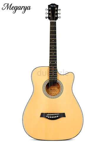 MegArya 41-Inch Natural Cutaway Acoustic Guitar