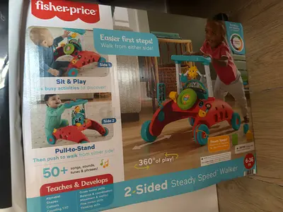 Fisher-Price 2-Sided Steady Speed Walker - Sit  Play / Pull-to-Stand (6-36 months)