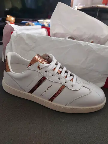 Ferragamo Achille 2 Bianco Ottic Calf. (Negotiable)