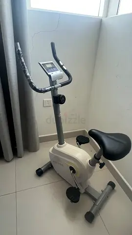 Used Upright Exercise Bike with LCD Console - Compact Home Bike