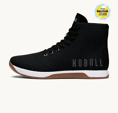 NOBULL Women’s High-Top Trainer Shoes - Black, Size Available