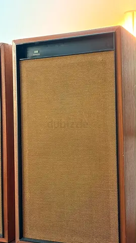 Pair of PIONEER Vintage Wooden Floor Speakers with Cloth Grilles and Long Cables