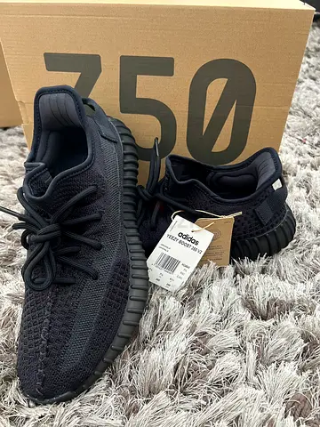 Adidas Yeezy Boost 350 V2 Black - Brand New with Tags, Size UK 8