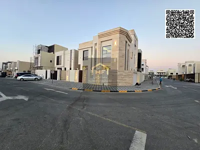 Luxury corner villa for sale in Al Zahia, Ajman | 7 master bedrooms with high-end finishing and spacious areas | Prime location near Sheikh Ammar Stre