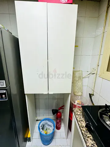 White Two Door Storage Cabinet