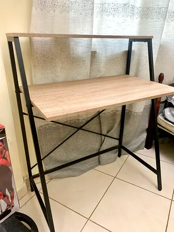 PAN Computer Desk / Study Table with Double Shelf – Excellent Condition - ONLY 65 !