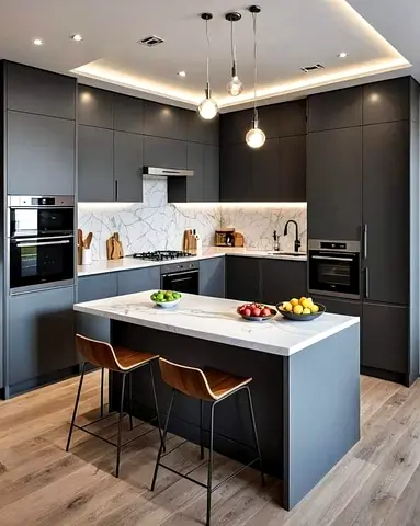 Contemporary Kitchen Island Unit