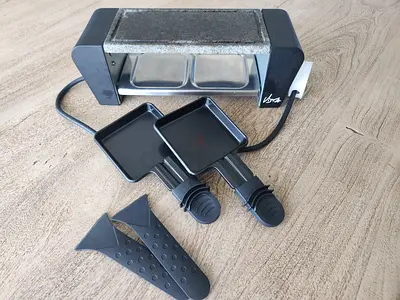 Raclette machine for 2 persons
