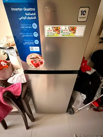 Midea Silver Double-Door Refrigerator -v Good Condition
