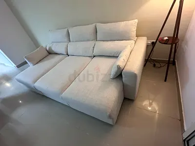 Ikea Eskelstuna L shape sofa bed Beige