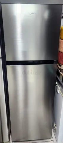 Midea Stainless Steel Top Freezer Refrigerator - Good Condition