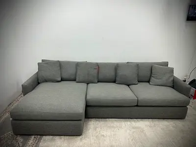 High quality cratebarrel lounge deep lshape sofa