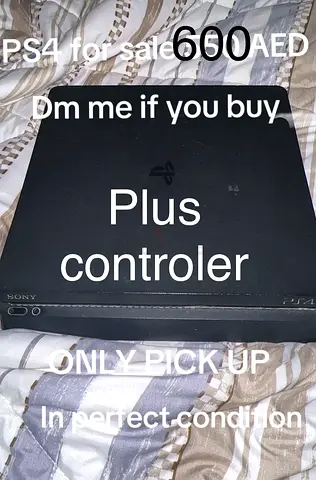 Sony PlayStation 4 Slim console + controller - Good condition (pickup)