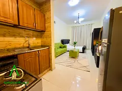 A very clean, fully furnished studio apartment in Ajman (Al Rawda 2 area, Tunis Street). It is locat
