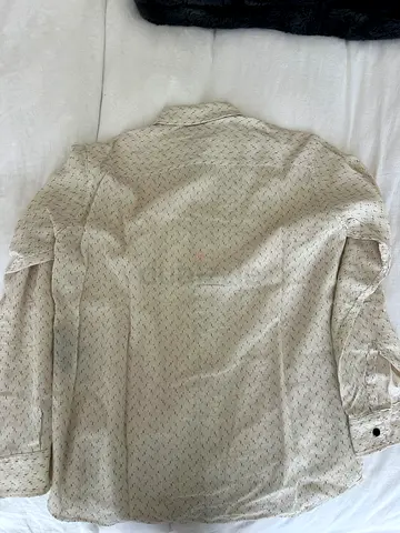 Saint Laurent Mens Patterned Button Down Shirt
