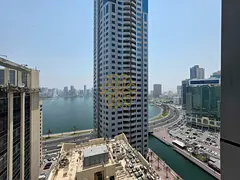 Luxury Seaview Bedroom Master apartment with Balcony with Pool Parking Free in Majaz 3 Area