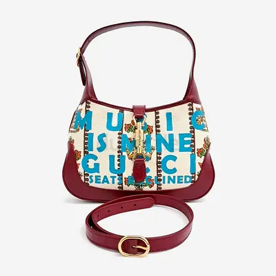 Gucci Multicolor Leather Jackie 1961 Small Hobo Bag