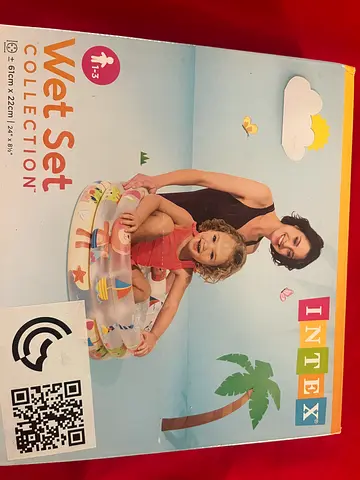 Intex Wet Set Infant Inflatable Baby Pool (61cm x 22cm) -. Ideal for toddlers over 3 yrs old