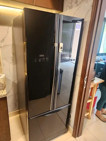 Hitachi fridge and freezer new model French door slightly used