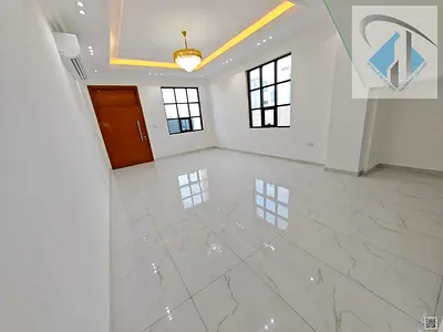 Villa for rent in a prime location; features a built-in wardrobe and a canopy.