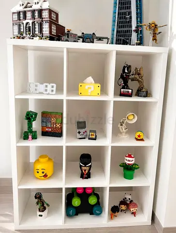Collection of Pop Culture Figurines LEGO Display Shelf