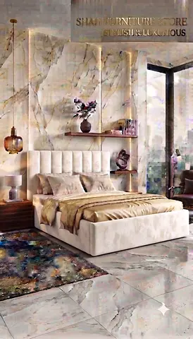 stylish queen size bed